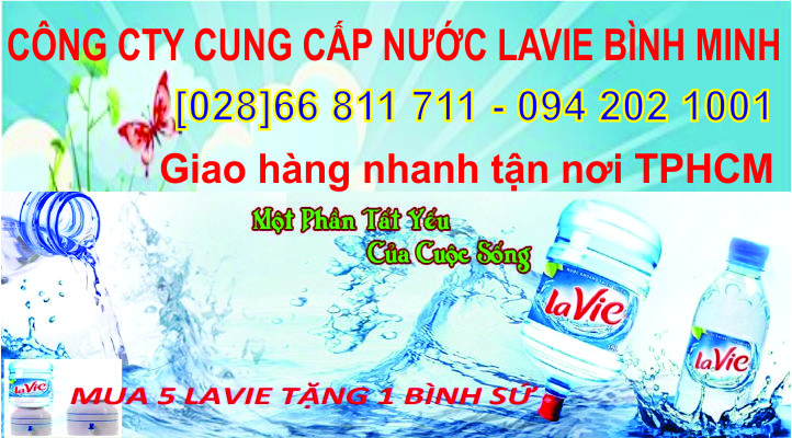 Nước khoáng LaVie quận Phú Nhuận 